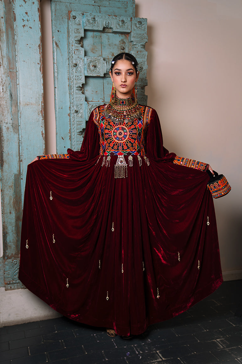 Shilla dress - Burgundy