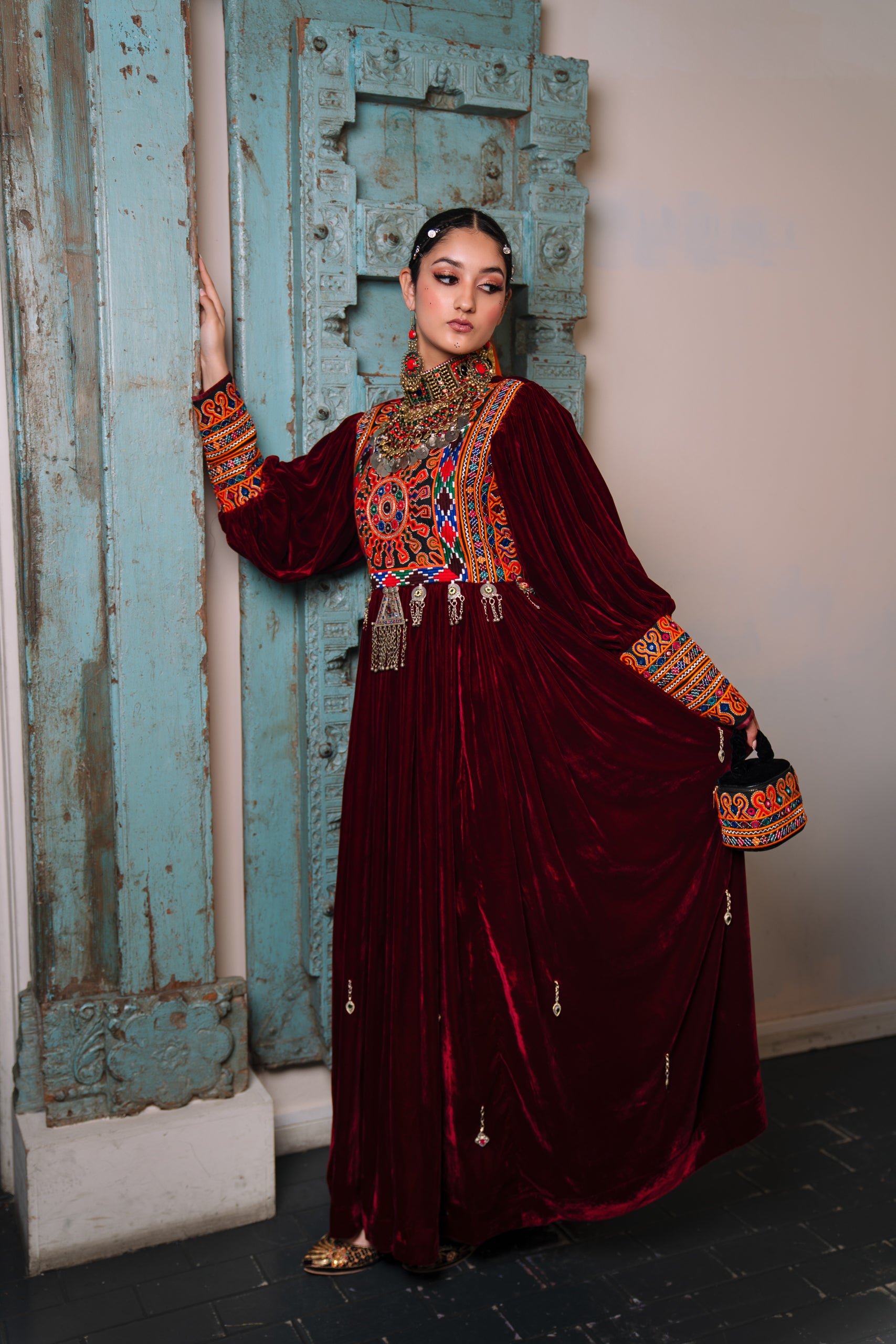 Shilla dress - Burgundy